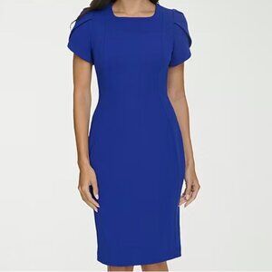 Andrew Marc New York Tulip Sleeve Sheath Dress Size 14